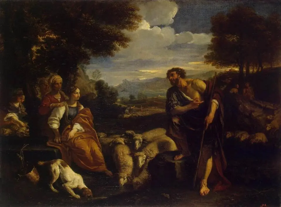 Jacob Meeting Rachel, by Pier Francesco Mola