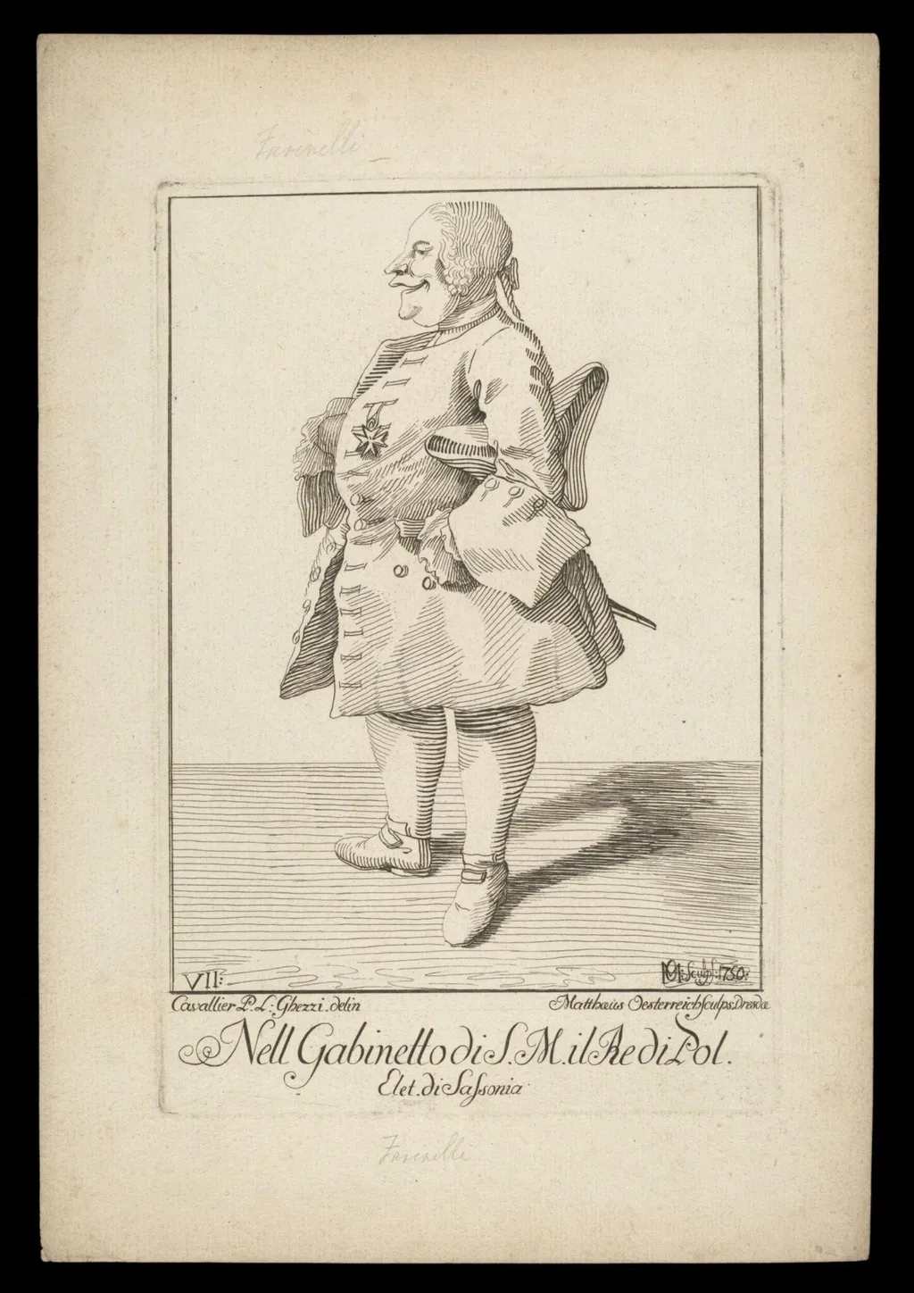 H Beard Print Collection, by Pier Leone Ghezzi, 1750