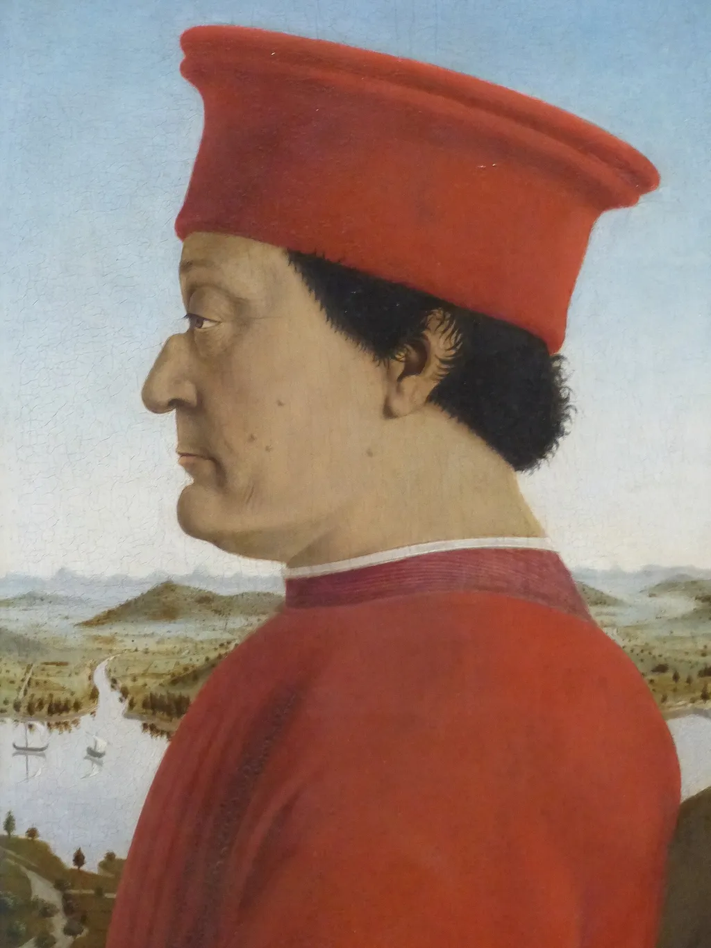 Portrait of Federico da Montefeltro, by Piero della Francesca, tempera