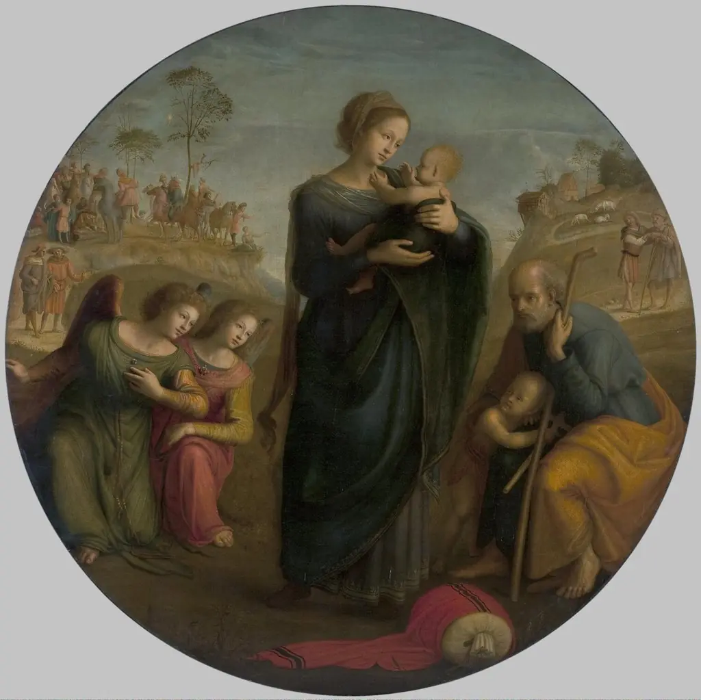 Holy Family with Angels, by Piero di Cosimo