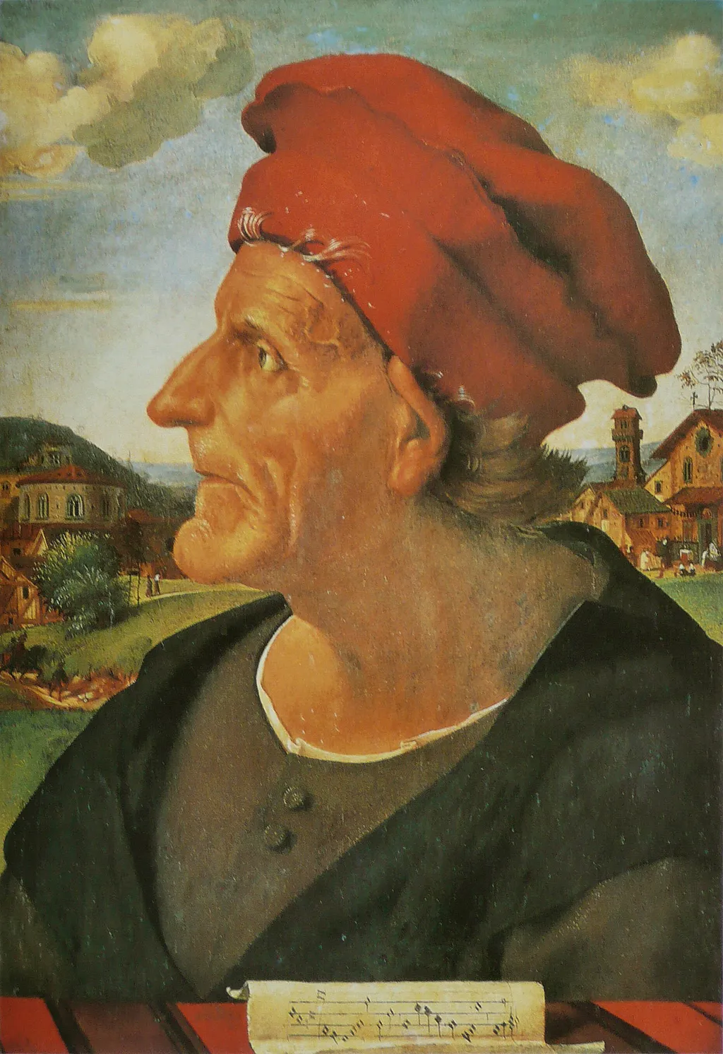Portrait of Francesco Giamberti da Sangallo, by Piero di Cosimo, oil, 1492