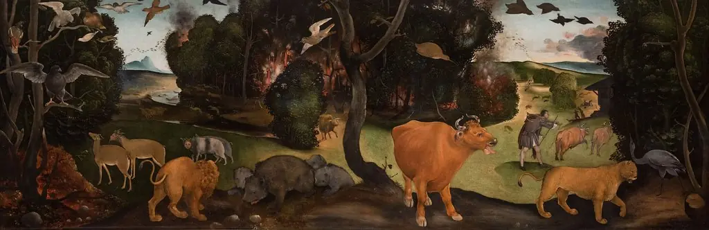 The Forest Fire, by Piero di Cosimo