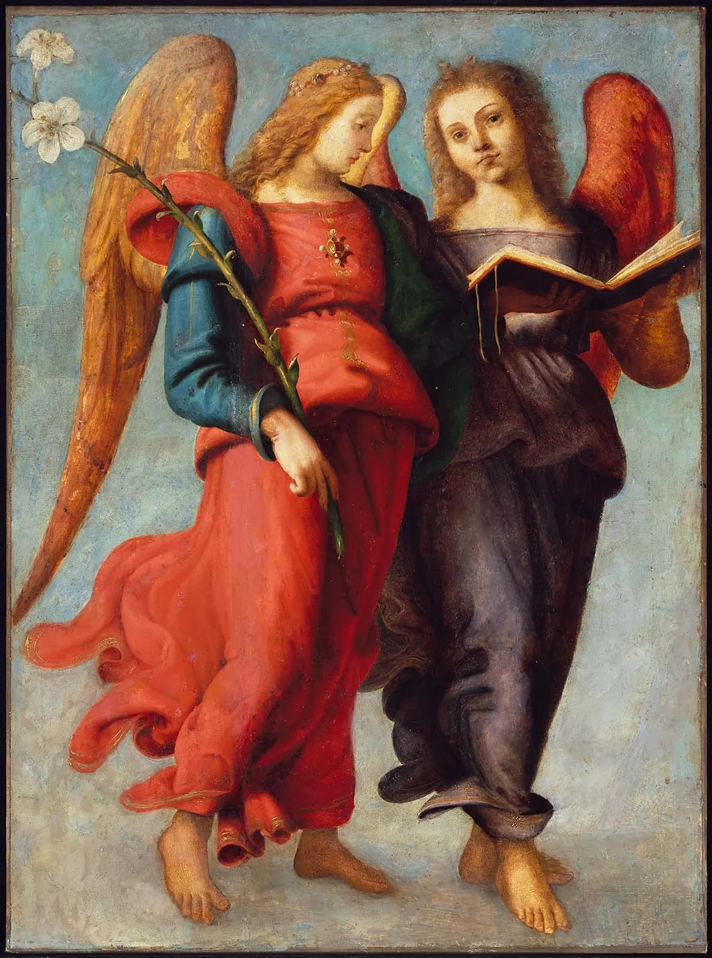 Two Angels, by Piero di Cosimo, unspecified, 1512