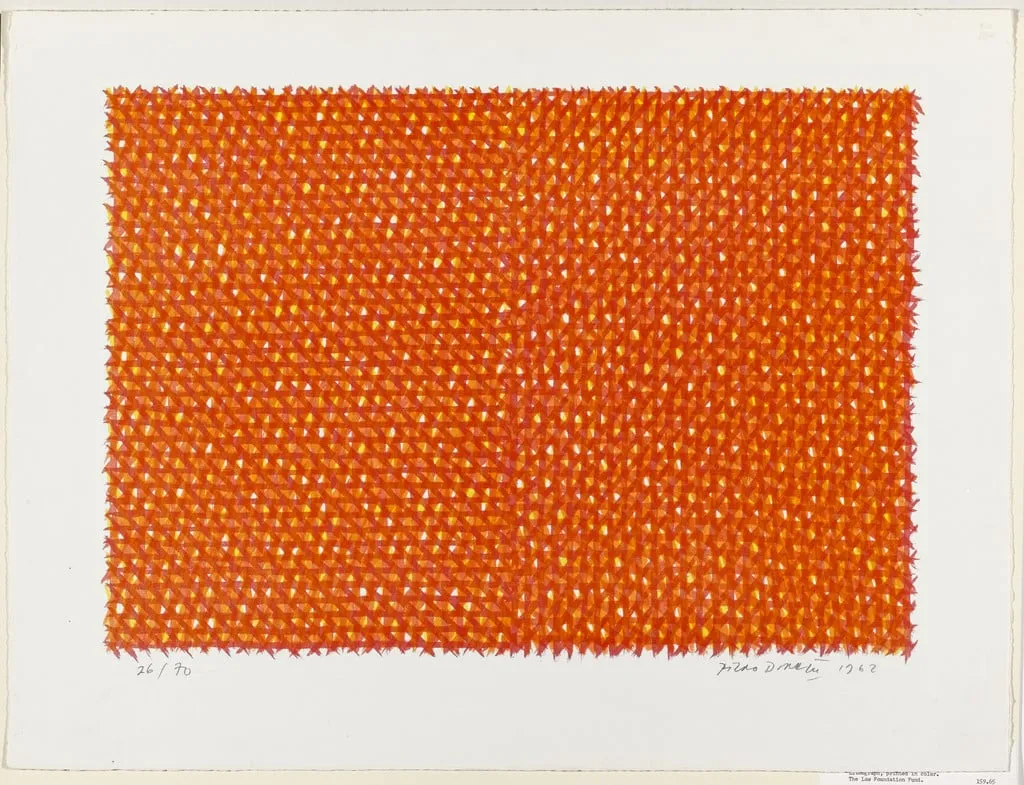 Untitled, by Piero Dorazio, ink, 1962
