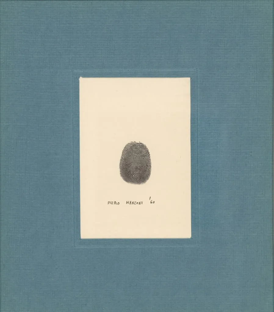 Untitled, by Piero Manzoni, ink, 1960
