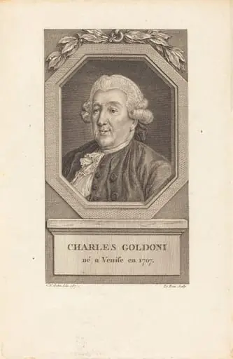 Charles Goldoni, by Pierre Adrien Le Beau