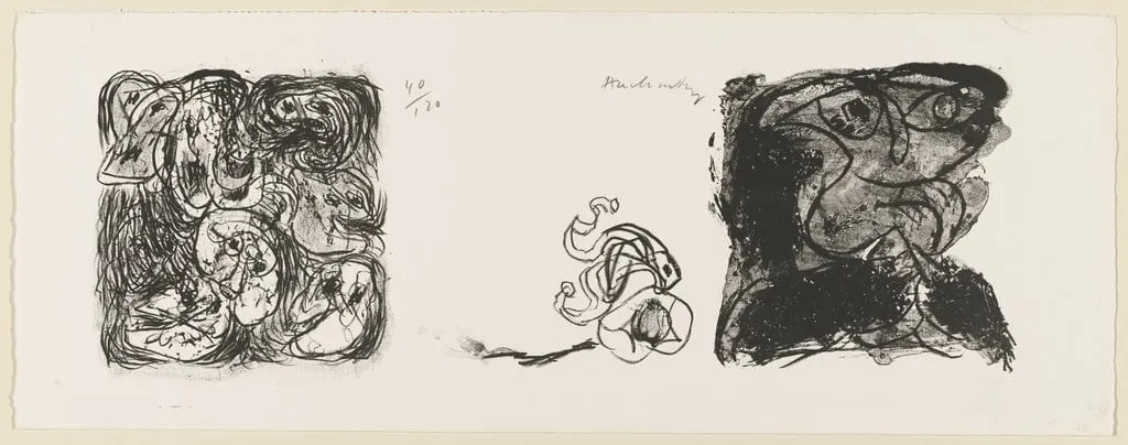 Untitled, by Pierre Alechinsky, ink, 1963