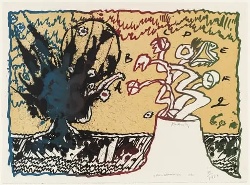 Untitled, by Pierre Alechinsky