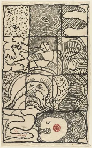 Untitled, by Pierre Alechinsky