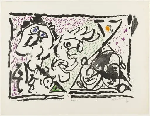 Untitled, by Pierre Alechinsky