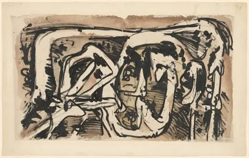 Untitled, by Pierre Alechinsky