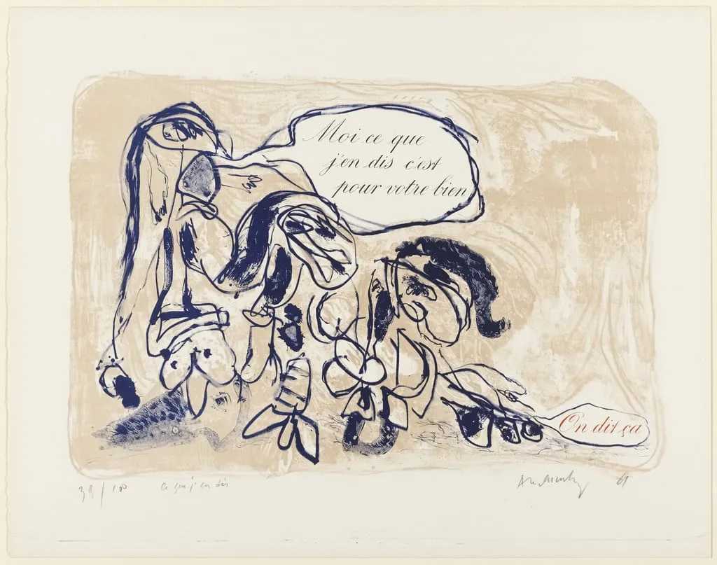 Untitled, by Pierre Alechinsky, ink, 1961