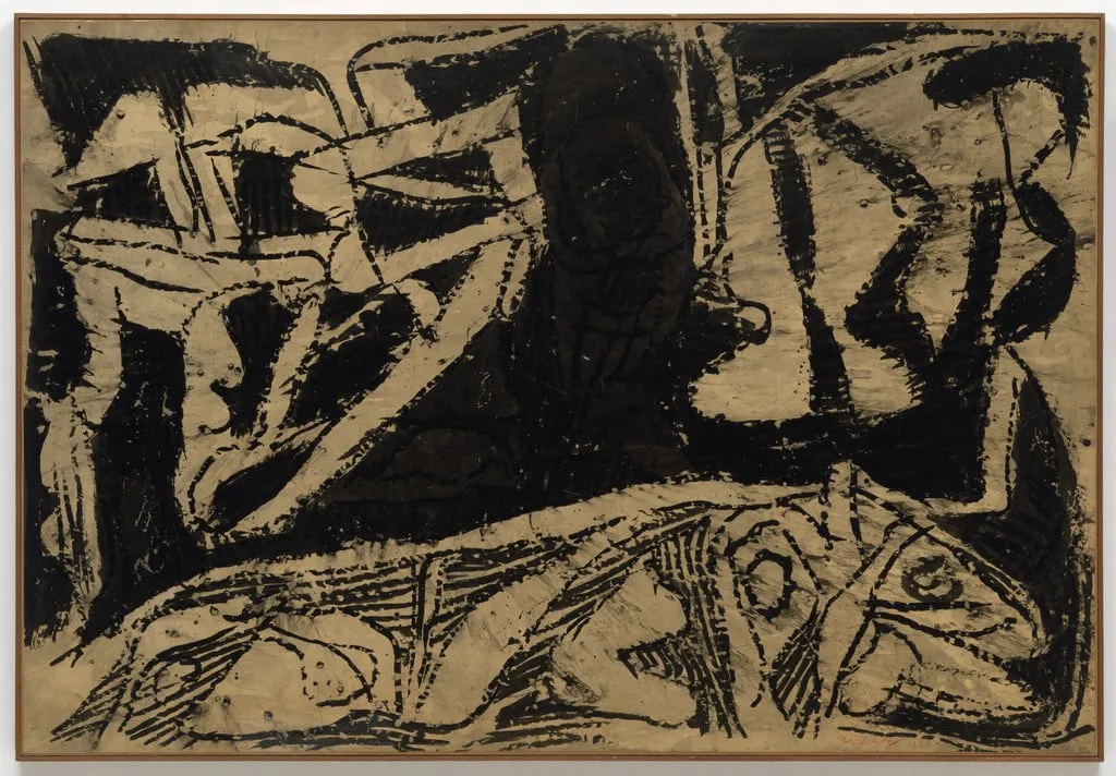 Untitled, by Pierre Alechinsky, ink, 1960