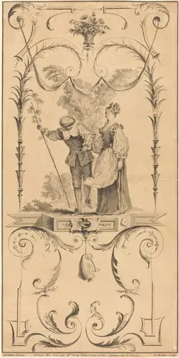 Shepherd and Shepherdess (?), by Pierre-Alexandre Aveline