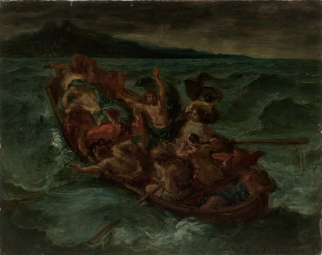 Christ on the Lake of Gennesaret, by Pierre Andrieu