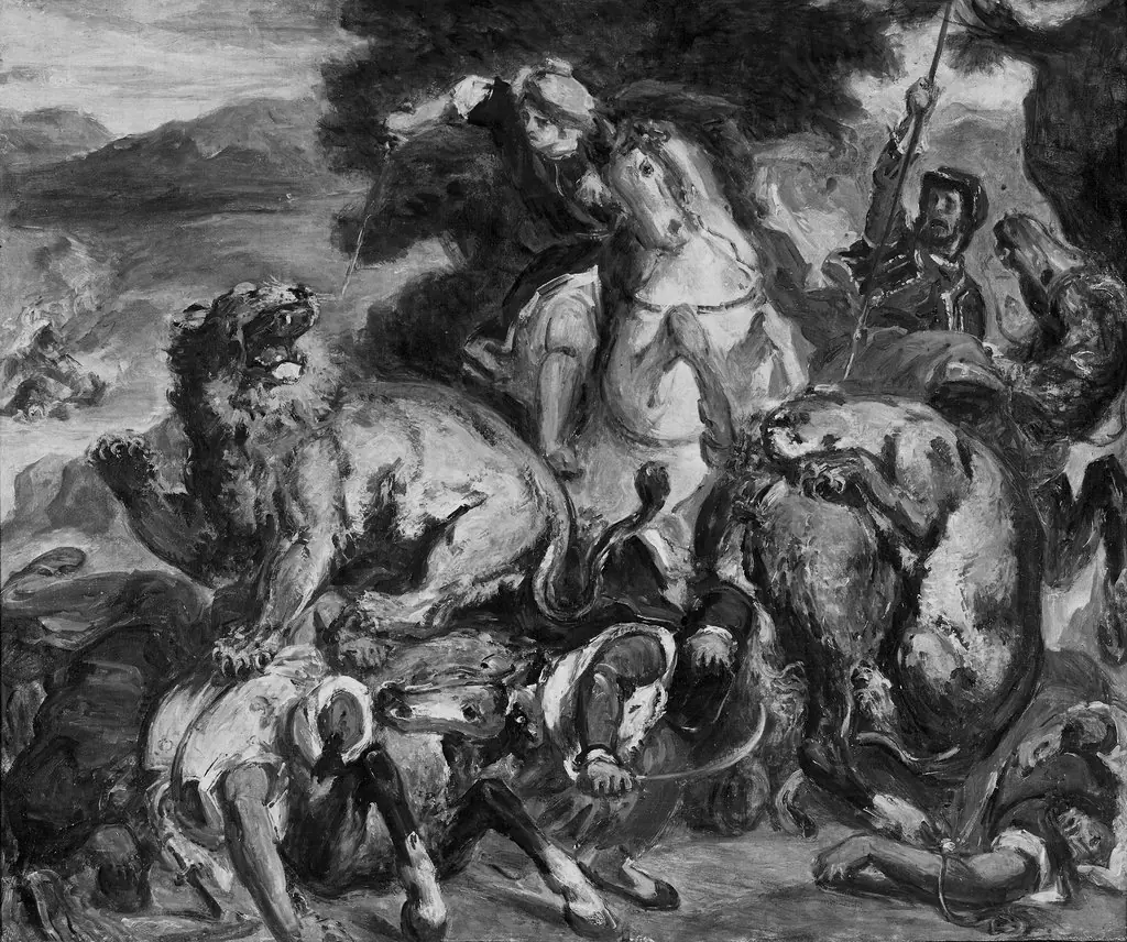 The Lion Hunt, by Pierre Andrieu