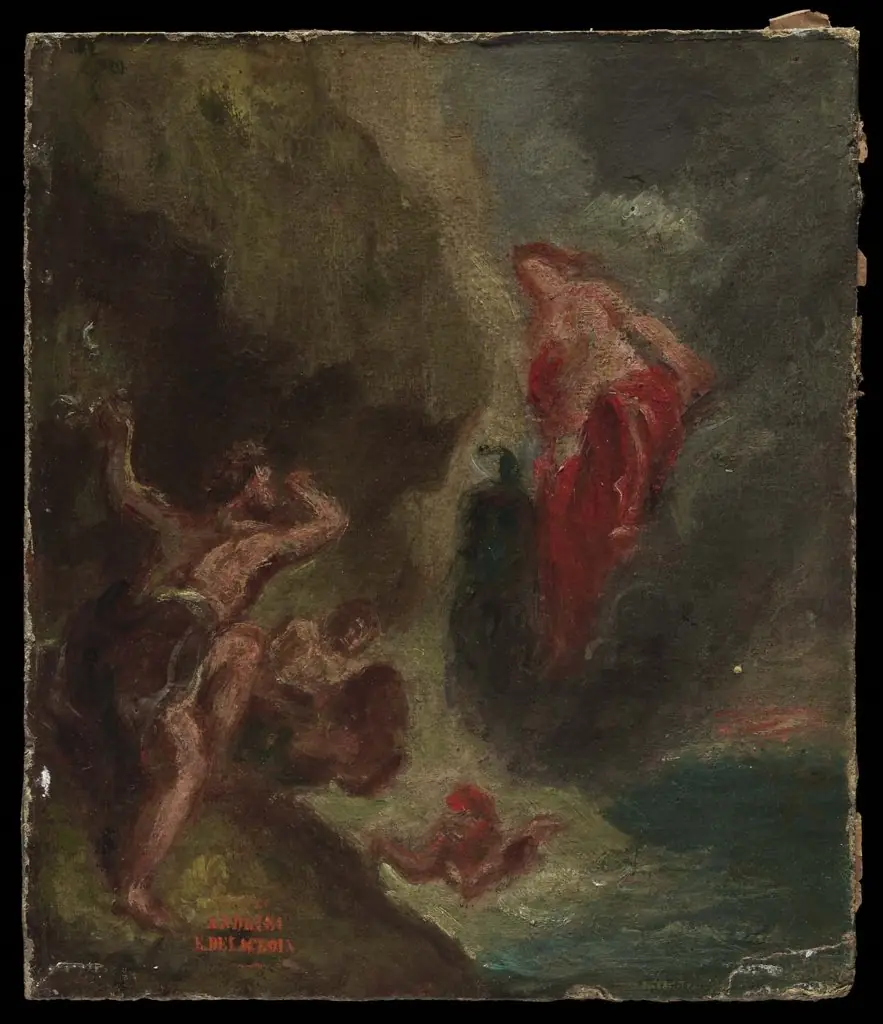 Winter: Juno Beseeching Aeolus to Destroy the Fleet, by Pierre Andrieu