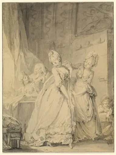 The Coquette, by Pierre-Antoine Baudouin
