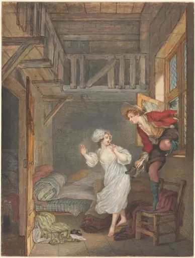 The Lover's Visit, by Pierre-Antoine Baudouin