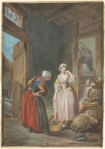 The Surprised Lovers, by Pierre-Antoine Baudouin