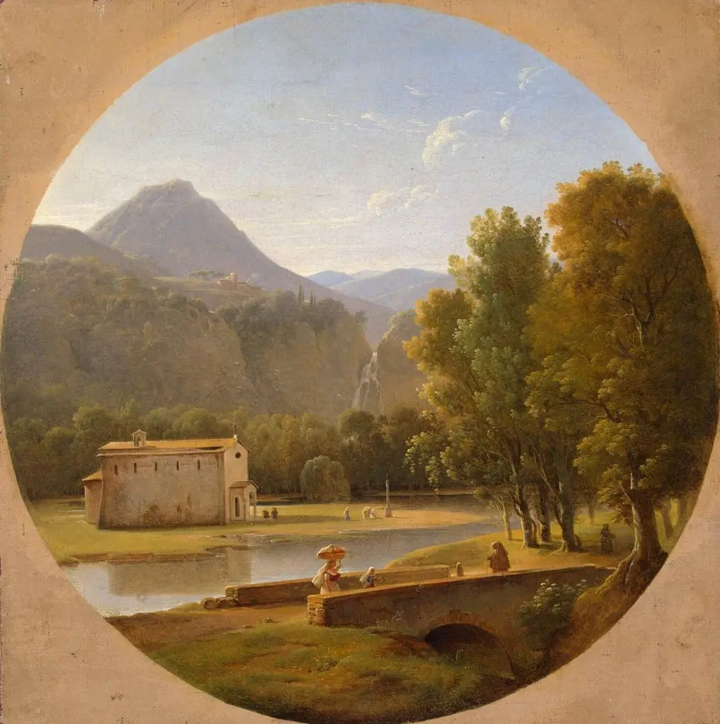 Italian Landscape, by Pierre-Athanase Chauvin
