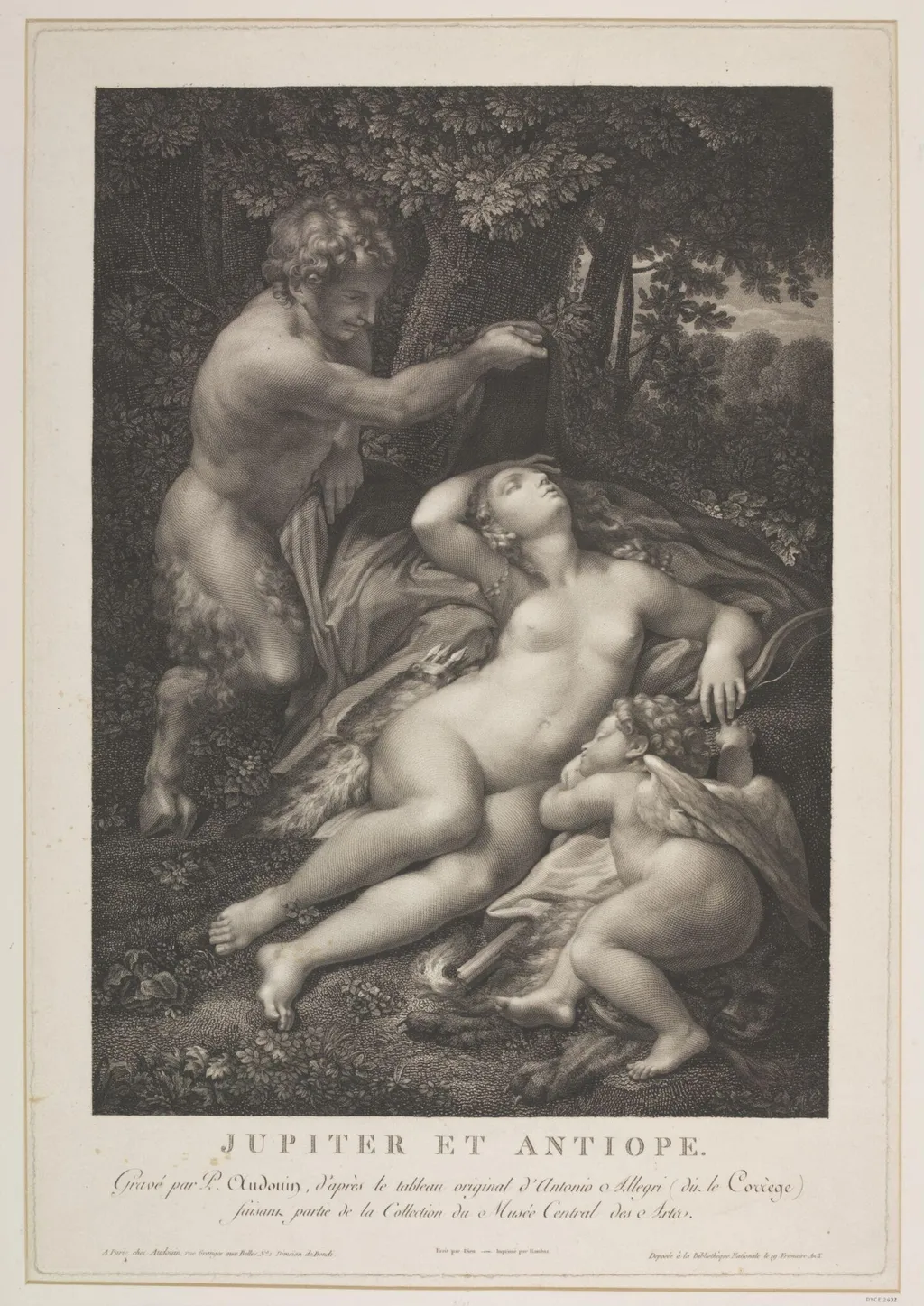 Jupiter as a Satyr, and Antiope, by Pierre Audouin