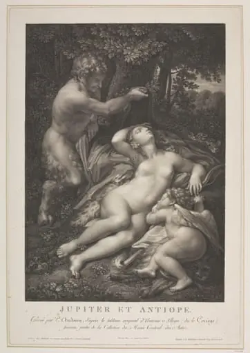 Jupiter as a Satyr, and Antiope, by Pierre Audouin