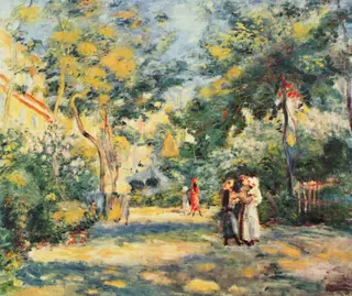 A Garden in Montmartre, by Pierre-Auguste Renoir