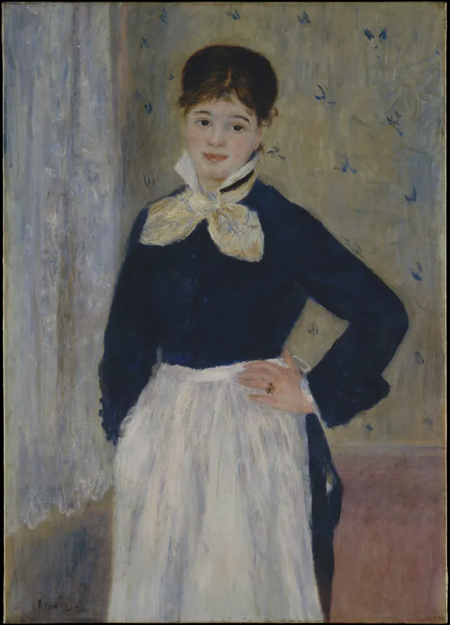 A Waitress at Duval's Restaurant — Pierre-Auguste Renoir