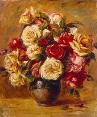 Bouquet of Roses, by Pierre-Auguste Renoir