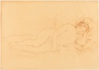 Female Nude Reclining (Femme nue couchee), by Pierre-Auguste Renoir