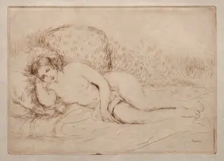 Femme nue couchée, by Pierre-Auguste Renoir