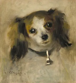 Head of a Dog, by Pierre-Auguste Renoir
