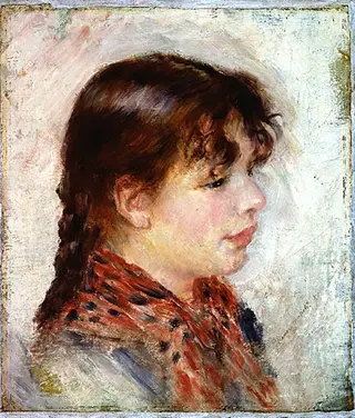Head of a young neapolitan girl, by Pierre-Auguste Renoir