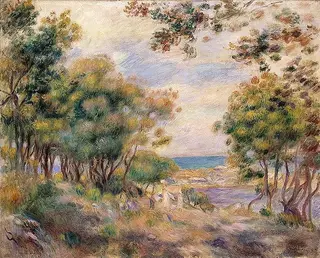 Landscape at Beaulieu, by Pierre-Auguste Renoir