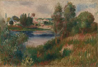 Landscape at Vétheuil, by Pierre-Auguste Renoir, 1890