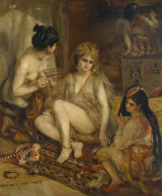 Parisian Women in Algerian Costume, by Pierre-Auguste Renoir