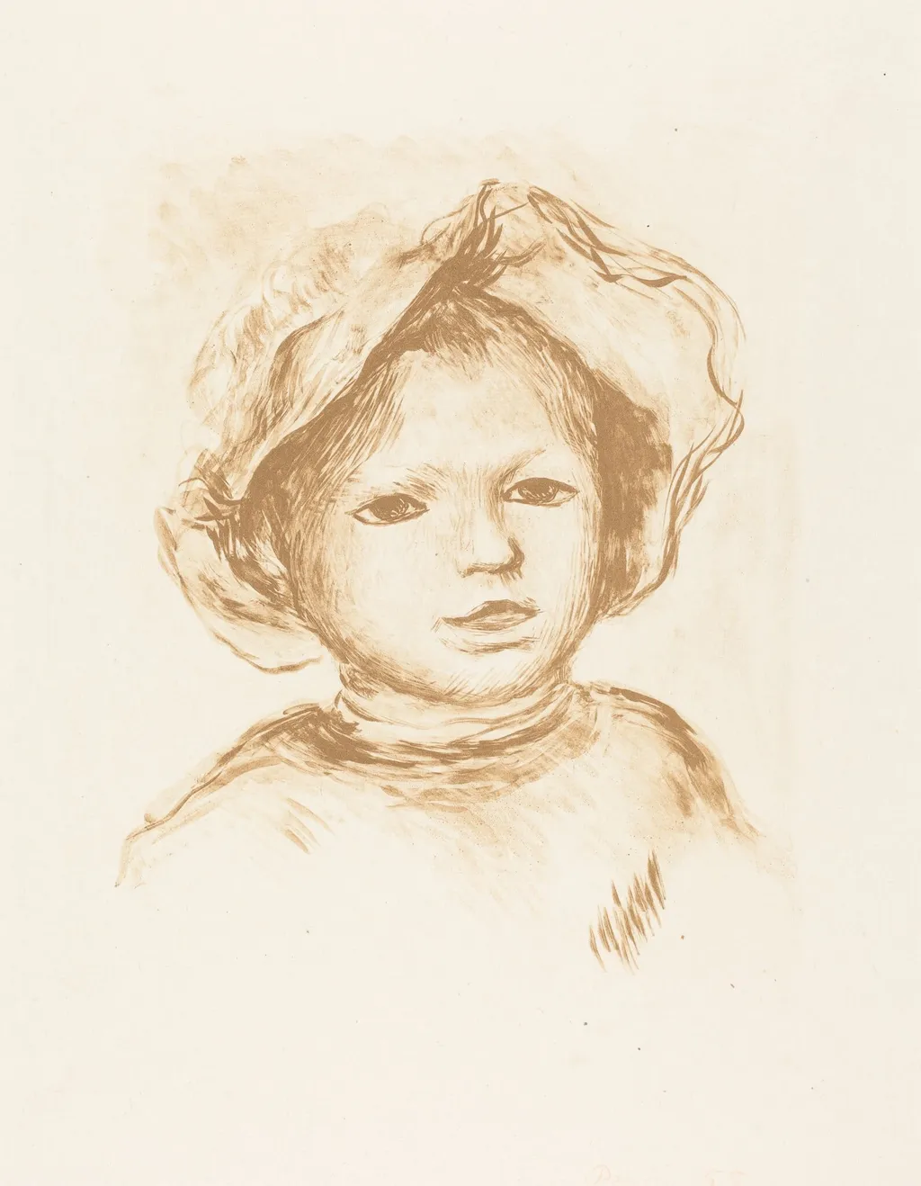 Pierre Renoir, by Pierre-Auguste Renoir, ink, 1893