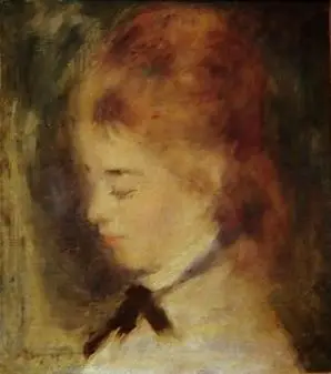 Retrato de mujer, by Pierre-Auguste Renoir, 1890