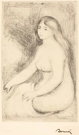 Seated Bather (Baigneuse assise), by Pierre-Auguste Renoir