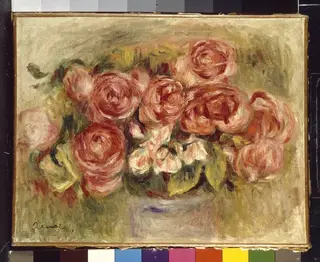 Still Life of Roses in a Vase, by Pierre-Auguste Renoir, 1890