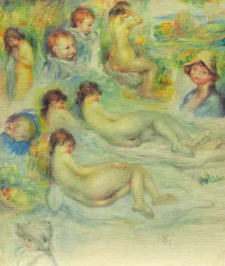 Studies of Pierre Renoir; His Mother, Aline Charigot; Nudes; and Landscape, by Pierre-Auguste Renoir, 1893