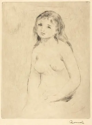 Study for a Bather (Etude pour une baigneuse), by Pierre-Auguste Renoir