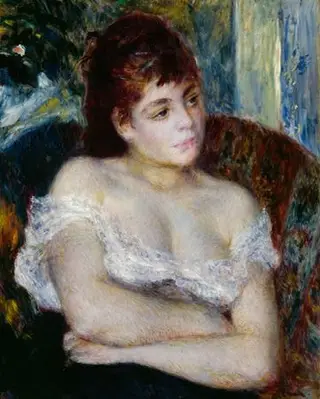 Woman in an Armchair, by Pierre-Auguste Renoir, 1874