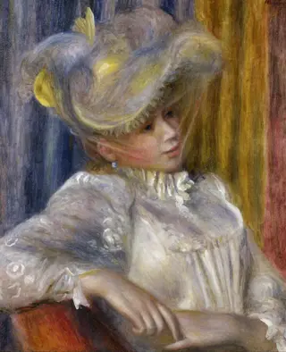 Woman with a Hat, by Pierre-Auguste Renoir