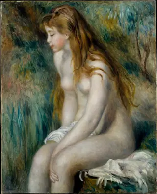 Young Girl Bathing, by Pierre-Auguste Renoir, 1896