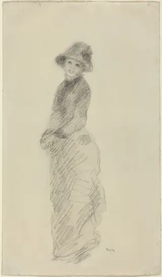 Young Woman Standing, by Pierre-Auguste Renoir