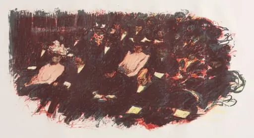 At the Theatre, by Pierre Bonnard
