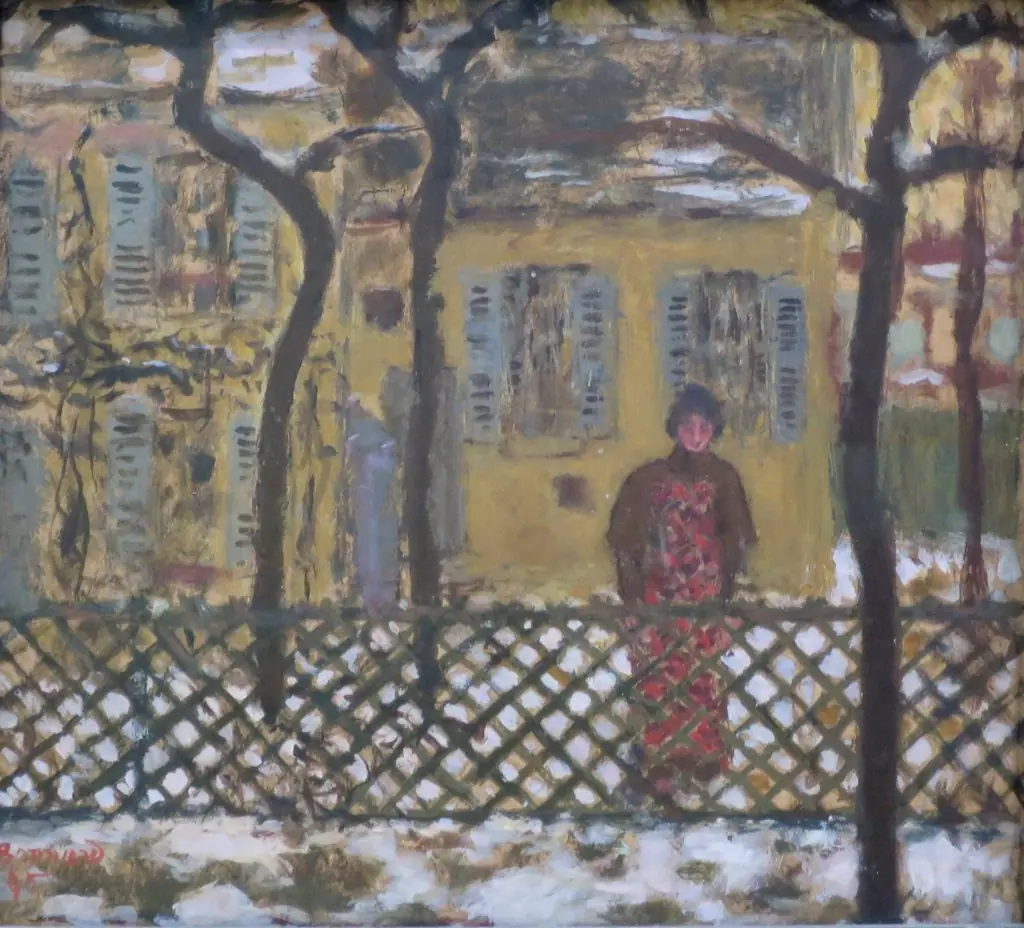 Behind the Fence, by Pierre Bonnard