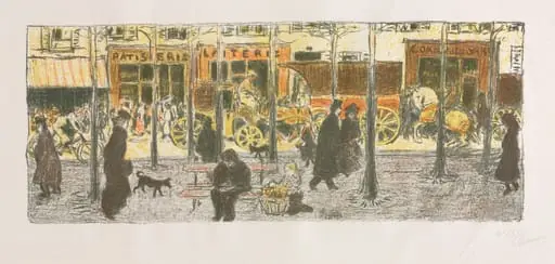 Boulevard, by Pierre Bonnard
